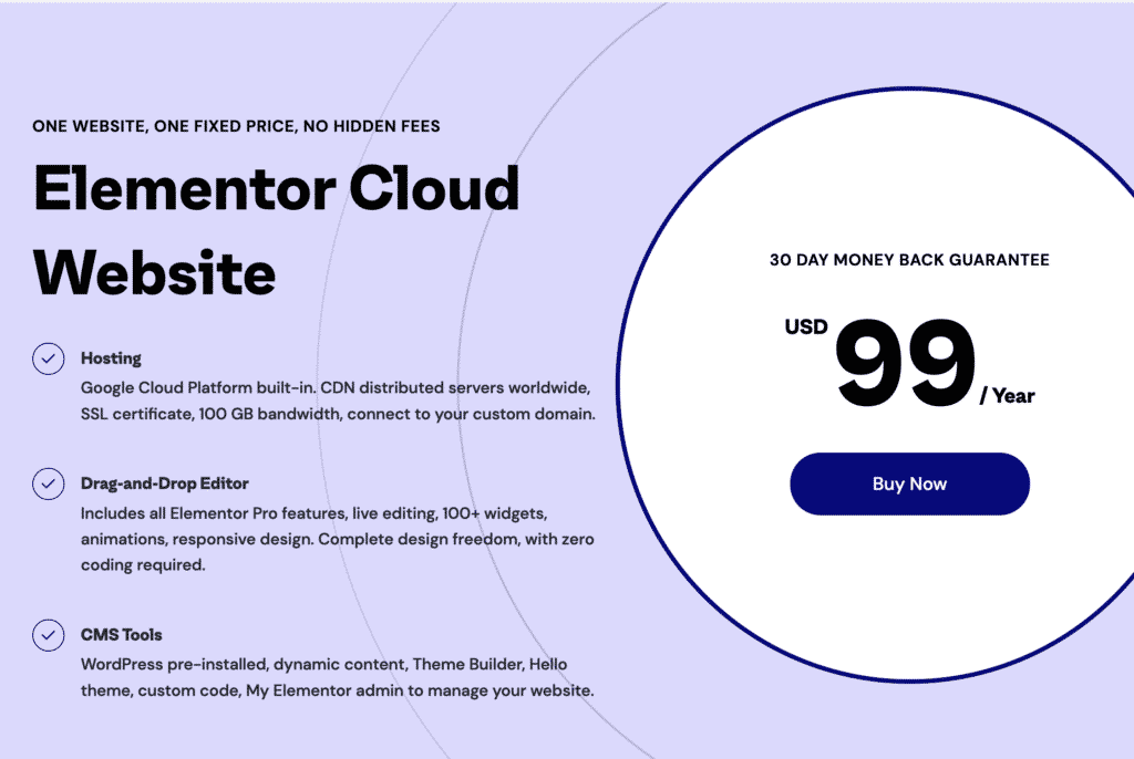 Elementor cloud hosting