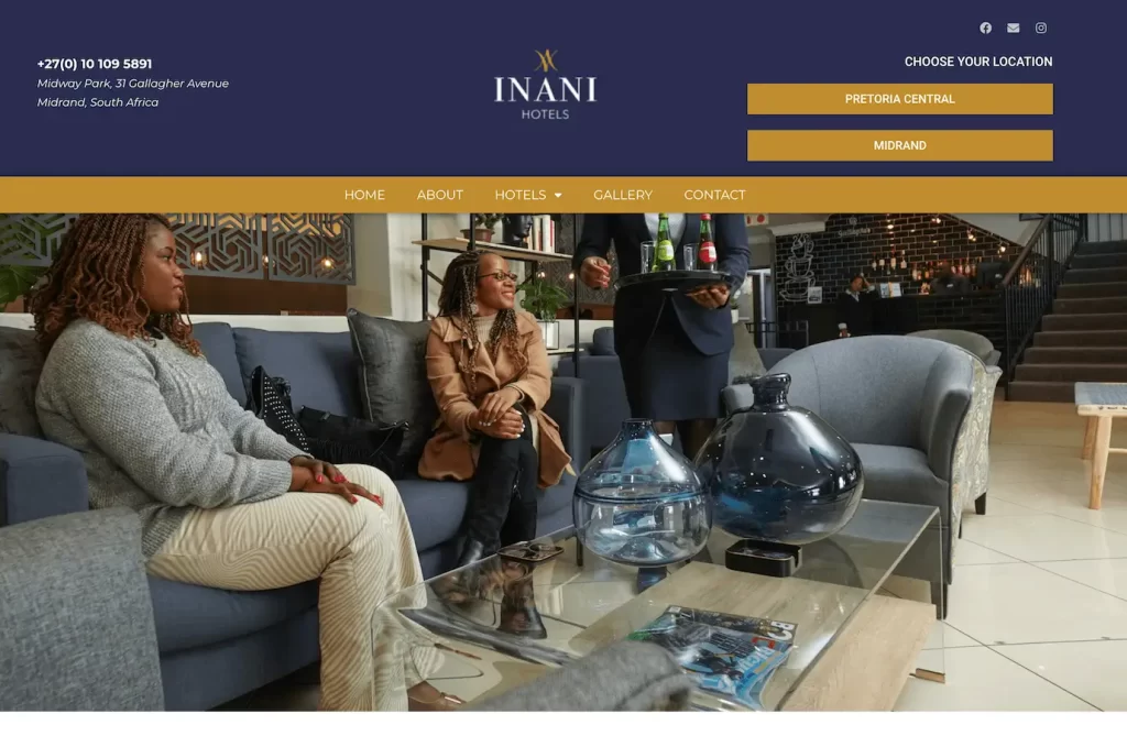 Inani Hotels new website