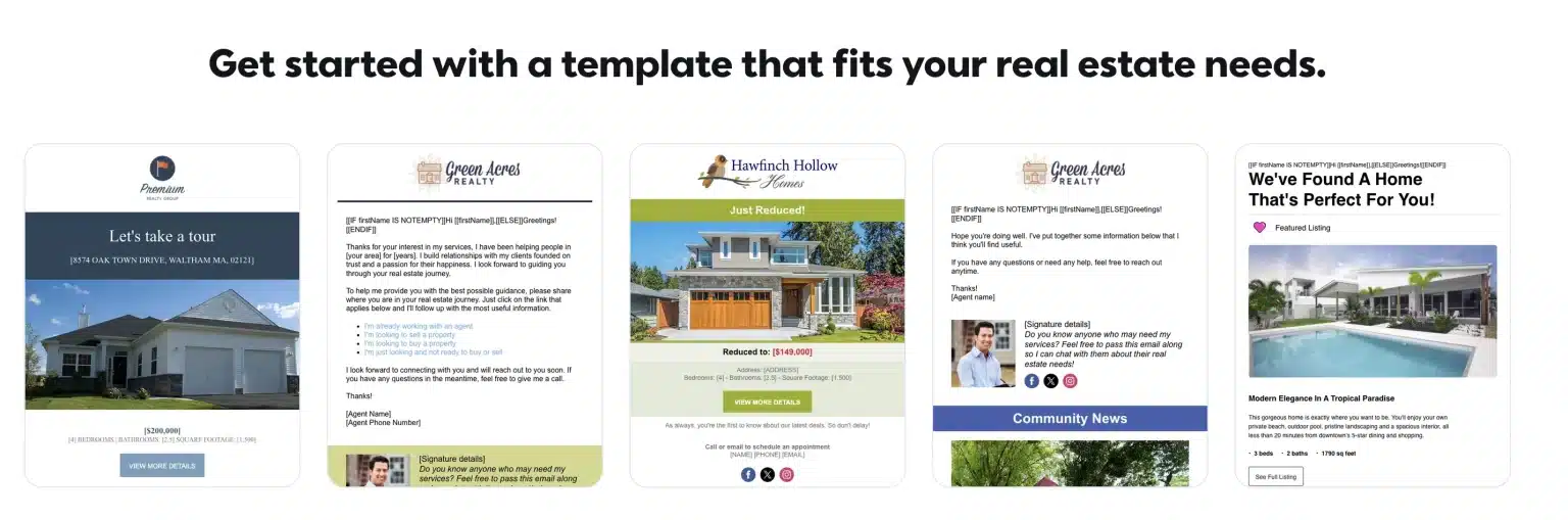 Real estate email templates for better marketing