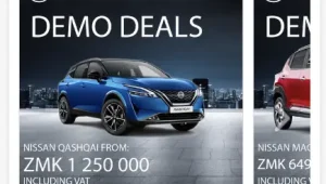 Nissan in Zambia facebook Ads campaign designed by Chilli Media Facebook Ads design Carousel for Nissan Zambia for Motus East Africa by Chilli Media